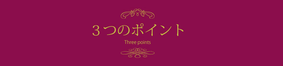 3つのポイント